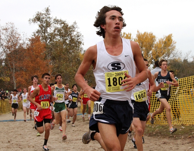 2009 CIF XC Boys D2-058.JPG - 2009 California CIF Cross Country Championships, Woodward Park, Fresno, California